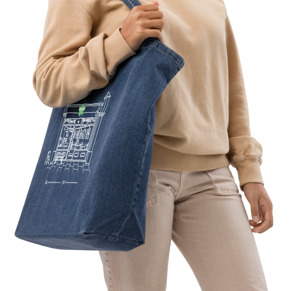 Naive Organic Denim Tote Bag