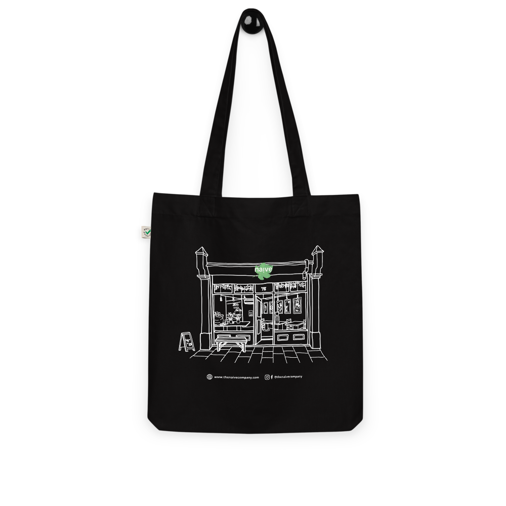 Naive Organic Tote Bag - Black