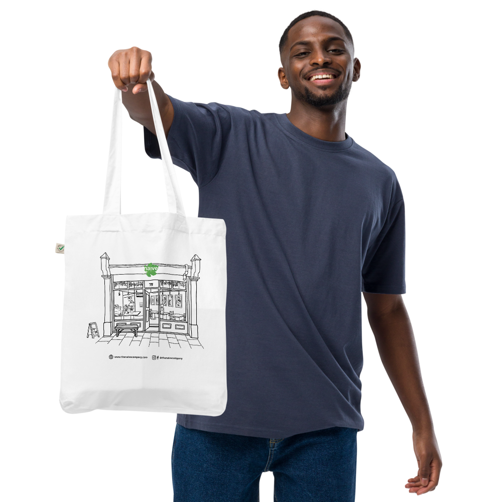 Naive Organic Tote Bag - White