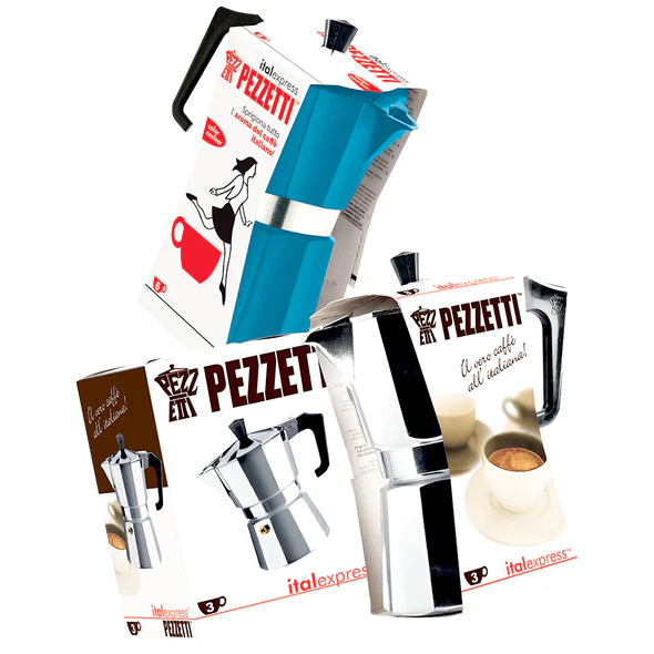 Pezzetti Italexpress Aluminium Moka Pot - 3 Cup