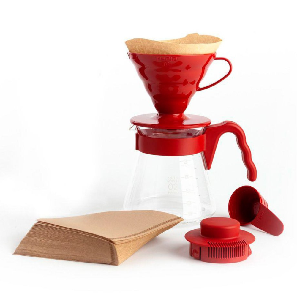 Hario V60 Pour Over Set 02 – Red