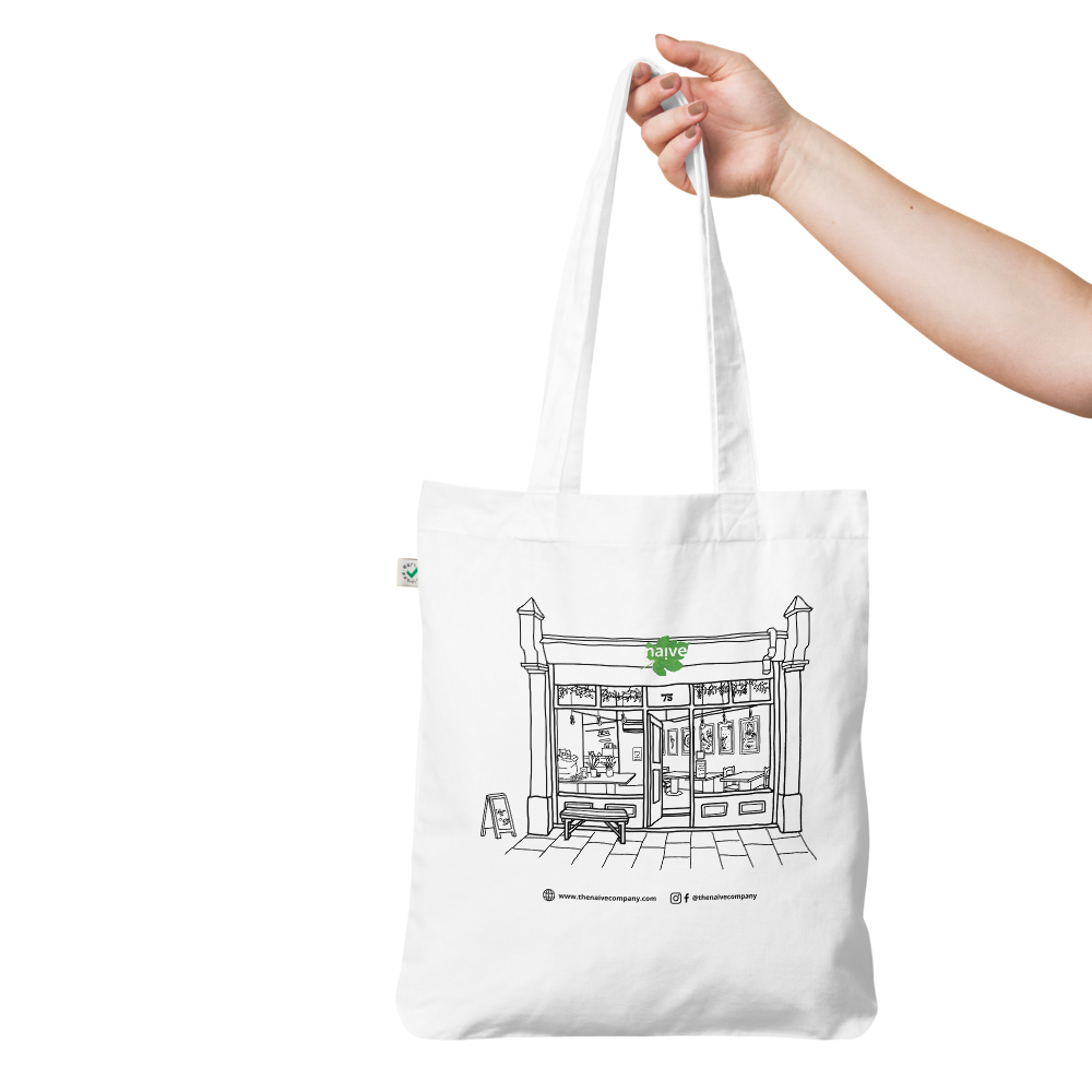Naive Organic Tote Bag - White