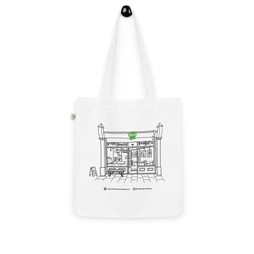 Naive Organic Tote Bag - White