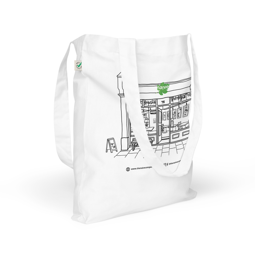 Naive Organic Tote Bag - White